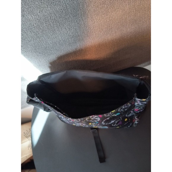 Yak Pak Crossbody Messenger Bag Peace Signs Multicolored Waterproof Canvas - Picture 7 of 9